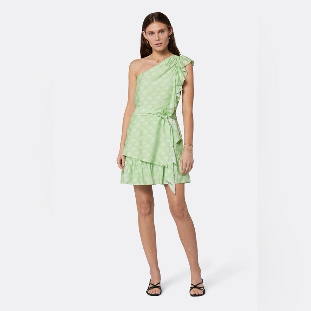 NWT JOIE Nerea Light Green One-Shoulder Dress